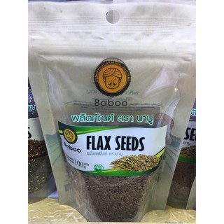 เมล็ดแฟล็กซ์ Flax seeds ตราบาบู 100g