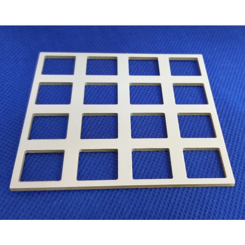 เพลท ( Plate FR4 ) สำหรับ คีย์บอร์ด Macropad Mechanical Keyboard จำนวน 16 คีย์ ( Macropad 4×4 ) ใช้ก