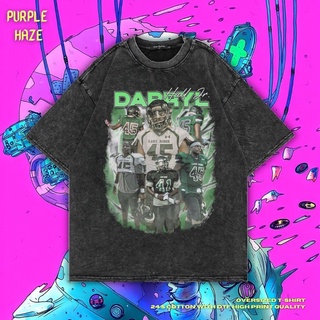 เสื้อยืด ขนาดใหญ่ พิมพ์ลาย Haze Darryl Hall JR สีม่วง | หินล้างทําความสะอาด | เสื้อยืด พิมพ์ลาย Darryl Hall JR | เสื้อฟุ