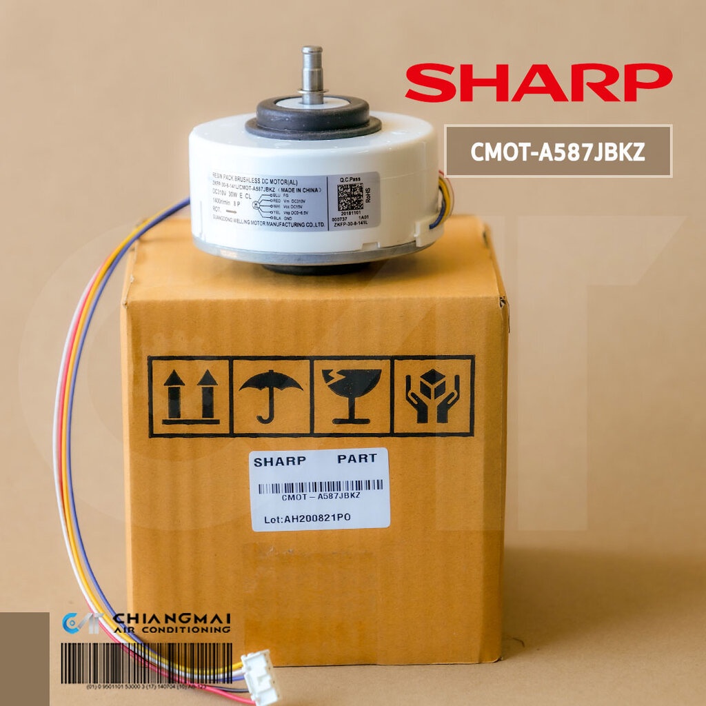 CMOT-A587JBKZ มอเตอร์แอร์ SHARP มอเตอร์คอยล์เย็น แอร์ชาร์ป 30W. (ใช้แทน CMOT-A545JBKZ และ CMOT-A566J