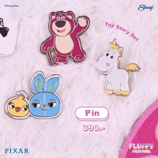 [Fluffy Festival Collection] Pin เข็มกลัดพรีเมียม Disney Toy Story/MonsterInc เข็มกลัดโลหะเซ็ท ลิขสิทธิ์แท้จาก disney