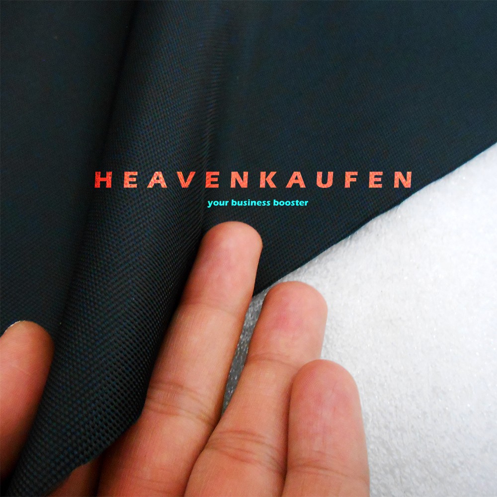 ผ้ากระเป๋า Cordura ไนลอนเคลือบเงาสีดําโดยมิเตอร์