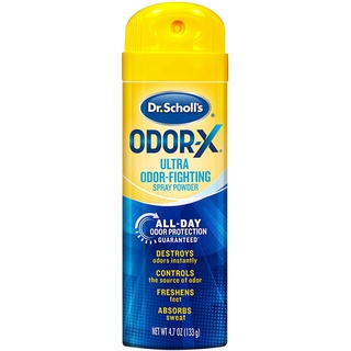 [ของแท้ 100%] DR.SCHOLL ODOR-X ULTRA ODOR-FIGHTING SPRAY POWDER 4.7 oz. (133 g)