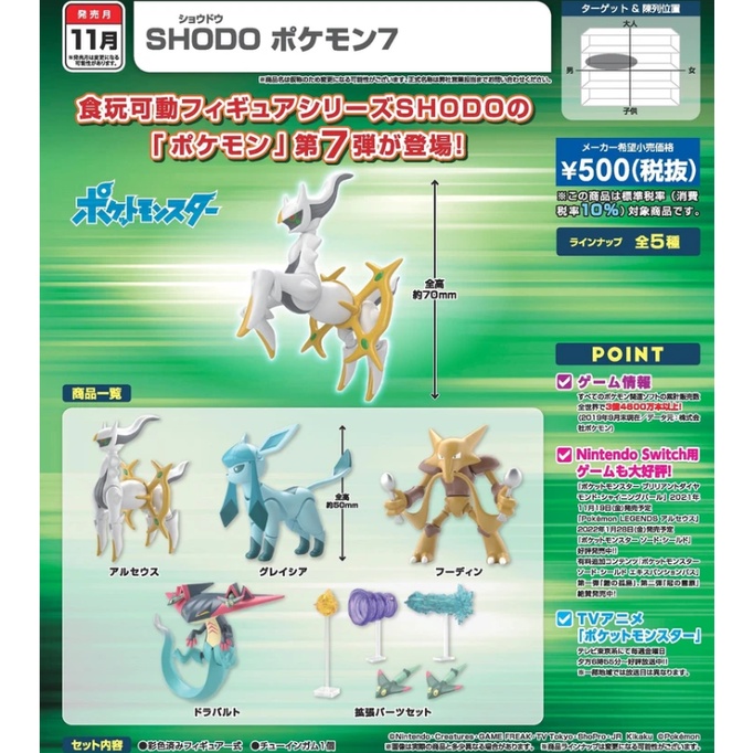 Pre Order 21 11 Bandai Candy Toy Shodo Pokemon 7 W O Gum Shopee Thailand