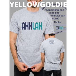 [S-5XL]เสื้อยืด ลาย Akhlak merchandise BUMN Distro