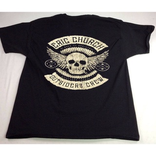 Wanyg เสื้อยืดแขนสั้น พิมพ์ลายกราฟฟิค Vtg Eric Church Outsiders Tour Band เหมาะกับของขวัญวันเกิด สไตล์คลาสสิก สําหรับผู้