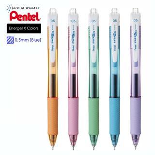 เพนเทล ปากกาหมึกเจล Pentel Energel X Color 0.5mm BLN105 - หมึกสีน้ำเงิน