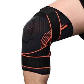 ผ้าพันหัวเข่าลดปวดเสริมสาย Jingba knee support พัน 2 เส้น