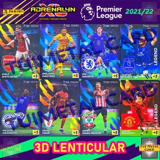 PANINI PREMIER LEAGUE 2021/22 ADRENALYN XL: 3D LENTICULAR CARD การ์ดสะสมฟุตบอล Football Trading Card