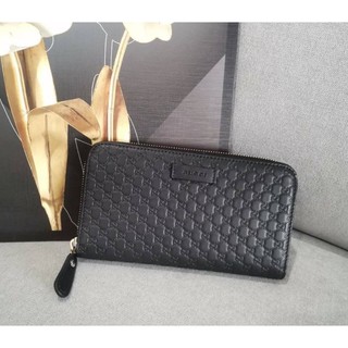 Gucci GG Guccissima Leather Long Zippy Zip Around Wallet