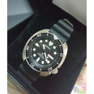 SEIKO TURTLE สินค้าใหม่ หน้าดำ สายยาง ของแท้