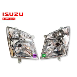 ไฟหน้า ISUZU D-MAX 07 Head Lamp LH-RH H4 1คู่