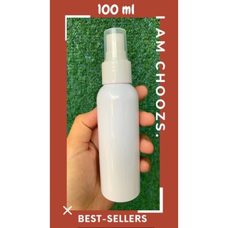 ถูกที่สุด (แพ็ค 10 ชิ้น) ขวดสเปรย์สีขาว 100 ml ขวดสเปรย์พลาสติกหนา แข็งแรง (ออกใบกำกับภาษีได้)