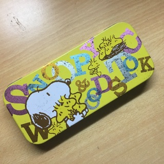 [ตำหนิ] ตลับ กล่องดินสอ Snoopy &amp; Woodstock