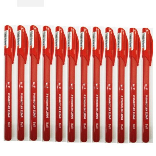 ปากกาลูกลื่น เจลสเต็ดเลอร์ 0.7 LUNA 4357 สีแดง (แพ็ค 12 ด้าม)