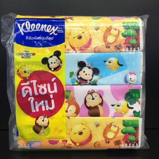 KLEENEX Disney Soft Box (แพ็ค4ห่อ// 1ห่อมี115แผ่น) คลีเน็กซ์ ดิสนีย์ ซอฟท์ บ็อกซ์ กระดาษเช็ดหน้ามีสารสกัดจากแตงกวา