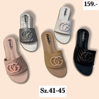 👠 รองเท้าแตะ Sz.41-45  CG สีพาสเทล