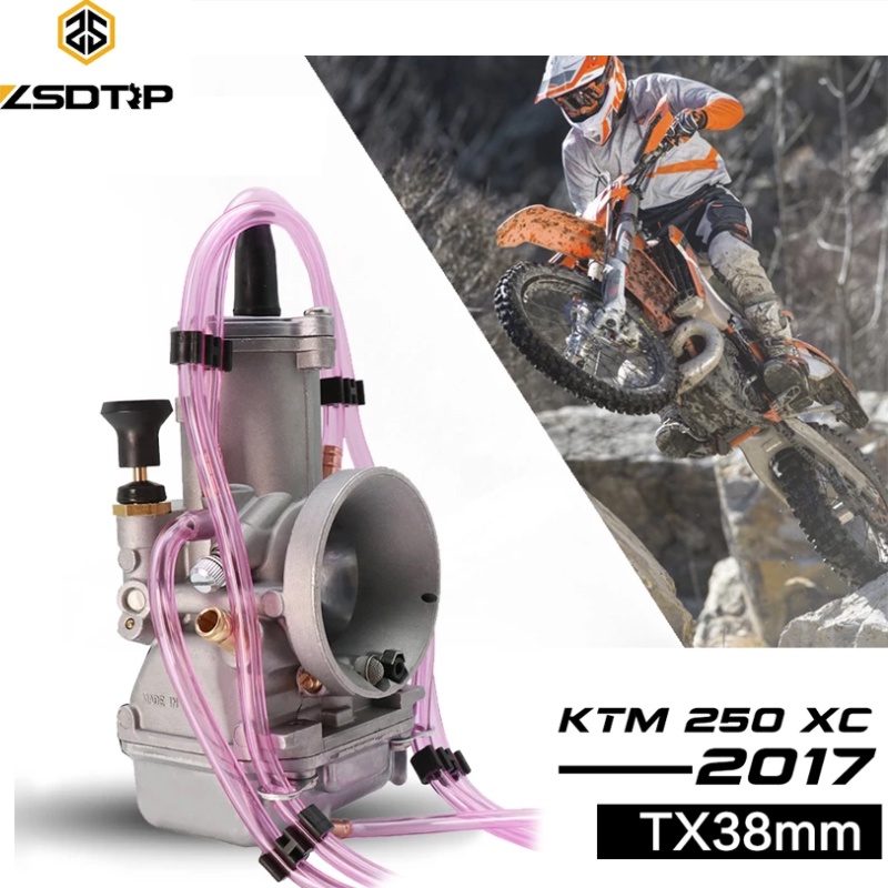 Motorcycle Carburetor For MIKUNI TX36 TX38 TX40 36mm 38MM 40MM 2T Stroke Motocross 200-350cc For KTM