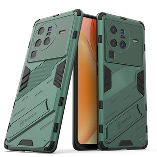 เคส Vivo X80 Pro ฮาร์ดเคสกันกระแทกเคสโทรศัพท์ Hybrid Armor Shockproof Hard Case Vivo X80 / X80 Pro 5G Cover Stand