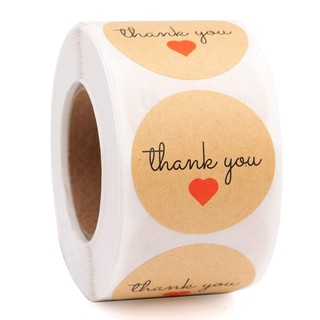 สติ้กเกอร์ม้วนพิมพ์ลายหัวใจ สีแดง