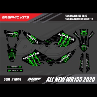 สติ๊กเกอร์วิบาก YAMAHA WR155R 2020 ทั้งคัน Graphic kit สติ๊กเกอร์เคลือบเงา สุดคุ้ม
