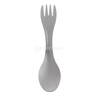 2 in 1 ช้อนส้อมไทเทเนียม / ช้อน / Spork 165mm