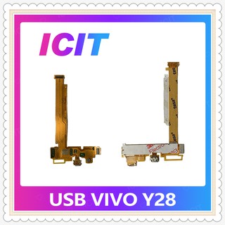 USB VIVO Y28 อะไหล่สายแพรตูดชาร์จ แพรก้นชาร์จ Charging Connector Port Flex Cable（ได้1ชิ้นค่ะ) ICIT-Display