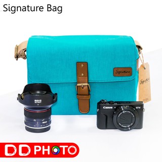 กระเป๋ากล้อง SIGNATURE BAG STREET BLUE S1149 เหมาะสำหรับกล้อง mirrorless พร้อมเลนส์ 2 ตัว