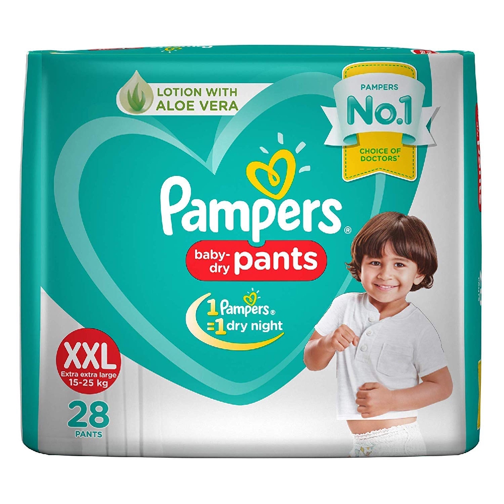 Pampers New Pant Style Diapers [Xxlarge] Size Nappy 28 Pieces Shopee Thailand