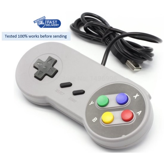 SNES Controller USB Control Pad สําหรับแล็ปท็อปและพีซี
