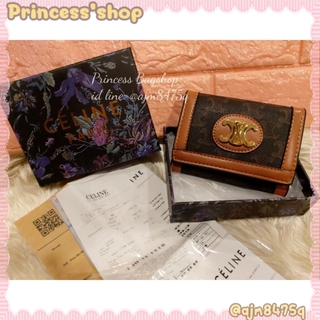 Princessshop กระเป๋าสตางค์ซีลีนสามพับใบสั้น(ครบกล่อง)