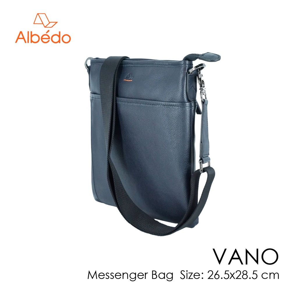 [Albedo] VANO MESSENGER BAG กระเป๋าสะพายข้าง หนังแท้ รุ่น VANO - VN10255