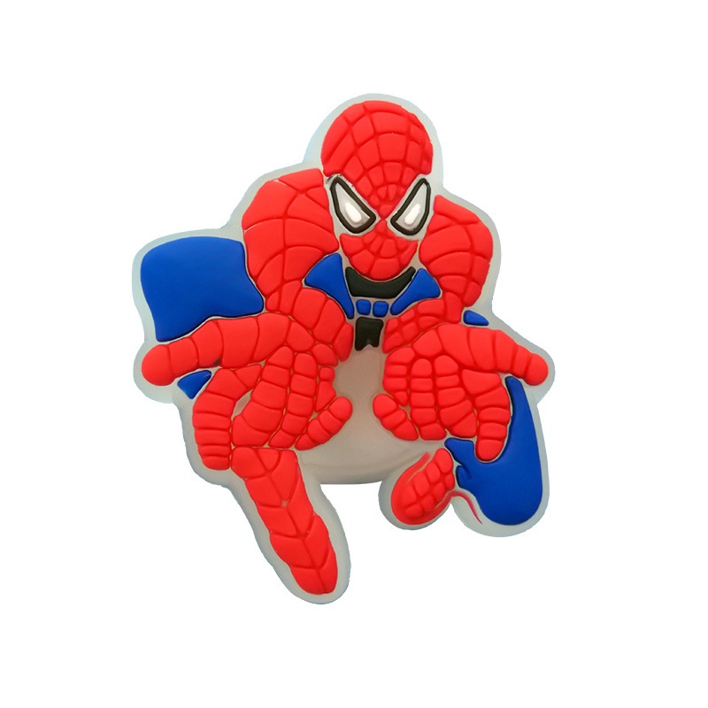 การ์ตูน Luminous Jbitz สําหรับ croc Charm Jibbits อะนิเมะ Spiderman รองเท้า Charms croc Jibbits Pin สําหรับชายรองเท้าอุปกรณ์เสริมตกแต่ง