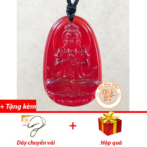 Tathagata Mahavairocana จี้ Lapis Lazuli สีแดง