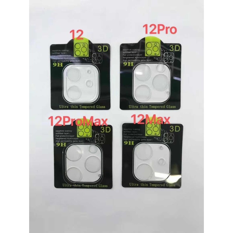 Camera Apple iPhone i12 mini, i12, i12pro, i12promax ฟิล์มกระจกติดเลนส์กล้องสำหรับไอโฟน ถ่ายรูปด้านห
