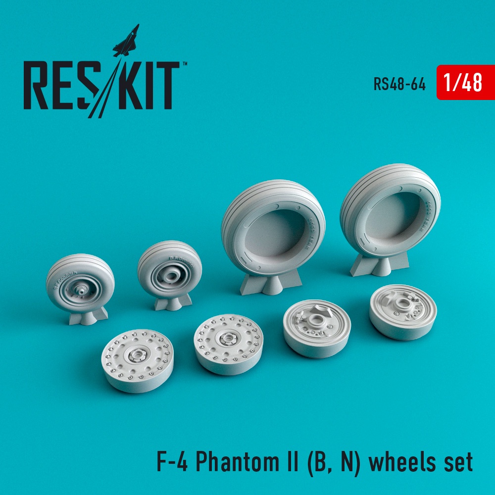 RS48-0064 F-4 Phantom II (B, N) wheels set (1/48)