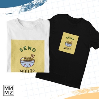 เสื้อยืดเด็กผช เสื้อคู่ | MNMZTEE ส่ง NOODS ตลกกราฟิก TEES UNISEX สําหรับผู้ชายเสื้อผู้หญิง vsq Tee