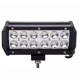 FS เเพ็ค 1 ชิ้น!! LED LIGHT BAR ไฟสปอร์ตไลท์ ไฟหน้ารถ ไฟท้าย 36W 12V-24V รุ่น COMBO BEAM ทรงเหลี่ยม เเสงขาว