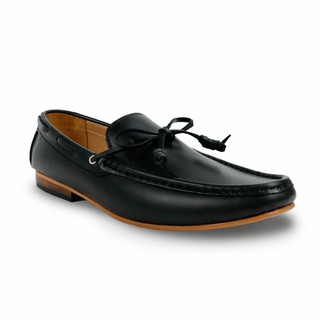 BROWN STONE BARREL LOAFER ONYX ฺBLACK