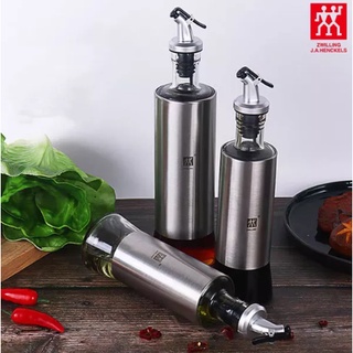 Zwilling เครื่องครัวสแตนเลสขวดน้ำมันขวดปรุงรส Leak-proof การจำแนกประเภทขวดน้ำส้มสายชู Seasoning