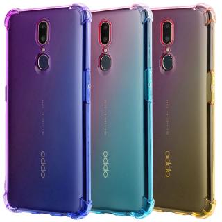 Oppo Realme 10 C33 C30 C35 9i 9 Pro Plus Realme GT Master Edition X3 SuperZoom F11 Pro F9 F7 F5 Youth F1S Reno 6 5G Reno 8 Pro 8Z 7Z 6Z Reno 5 4 4G 2F 3 Four-corner thickened gradient color anti-fall mobile phone case