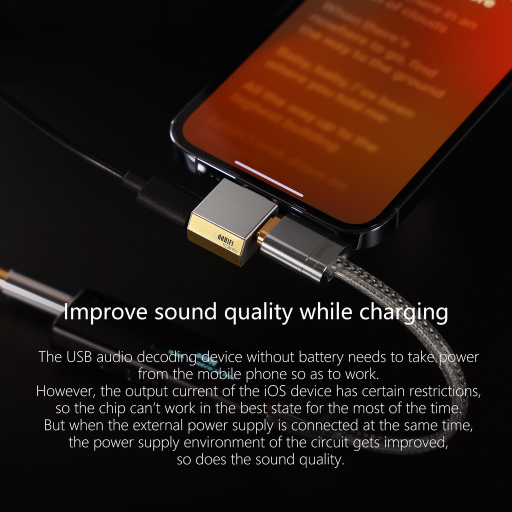 Dd DdHiFi TC28i PRO Lighting To Dual Type-C อะแดปเตอร์พาวเวอร์ USB OTG สําหรับอัพเกรด I OS Drivers