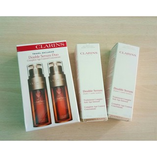 Clarins Double serum 50 ml แพคคู่ พร้อมกล่องซีล