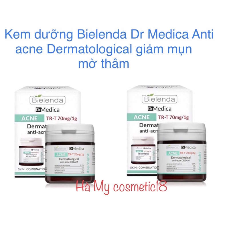 Bielenda Dr Medica Anti Acne Reduction Cream 50ml ( สีขาวสีฟ ้ า )