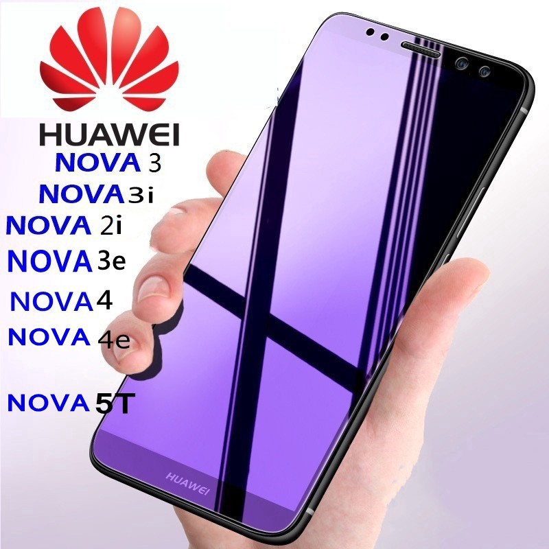 ฟิล์มกระจกถนอมสายตา เต็มจอ ขอบนิ่ม สำหรับ Huawei nova 6 5T /nova3 /3e/3i/ Nova 4/Nova4e