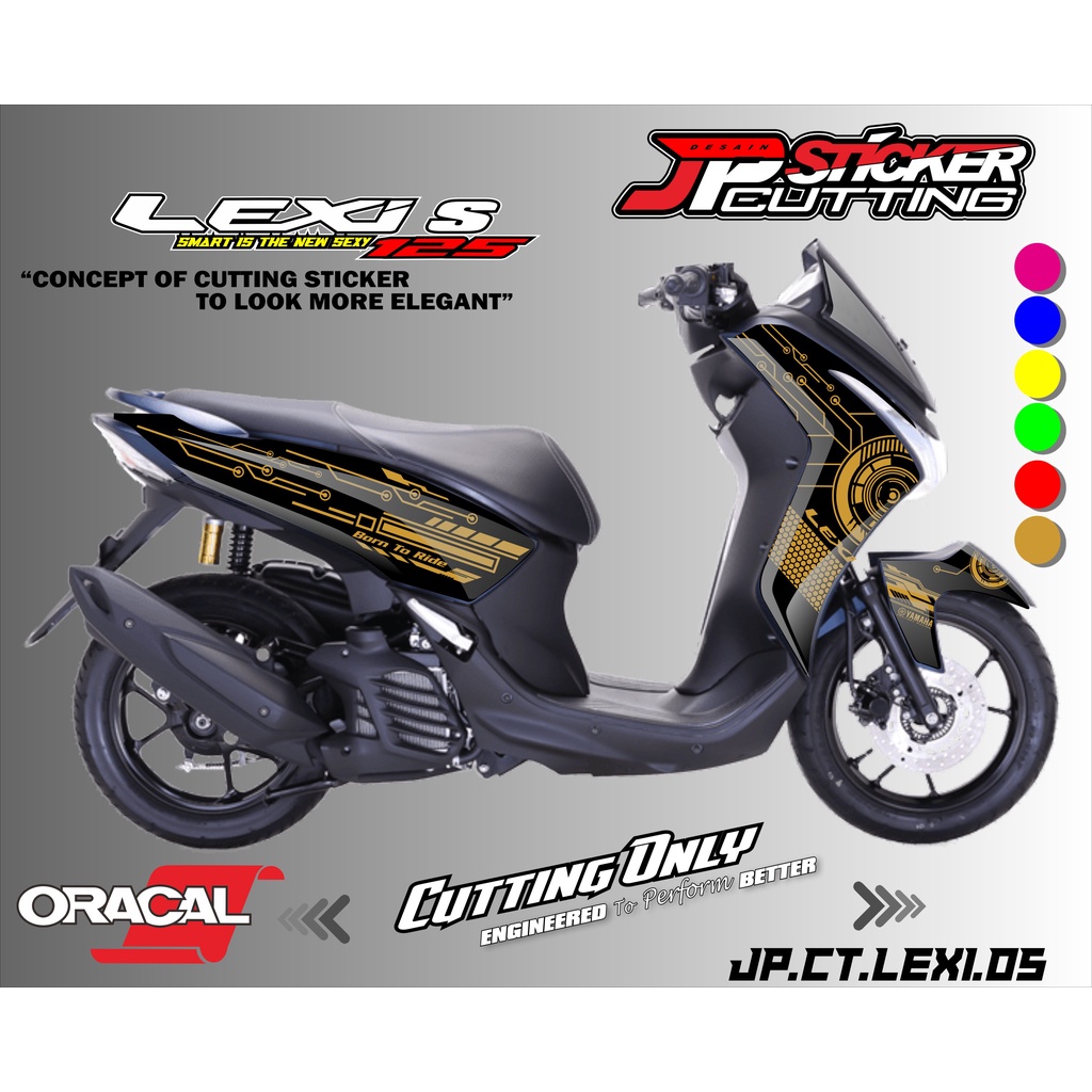 สติ๊กเกอร์ตัด YAMAHA LEXI 125 - สติ๊กเกอร์ตัด Lexi 125 JP 05