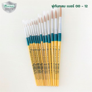 ราคาพู่กันกลม Masterart 00,0,1,2,3,4,5,6,7,8,9,10,11,12 Masterart มาสเตอร์อาร์ต รุ่น จิตรกรน้อย painting brush