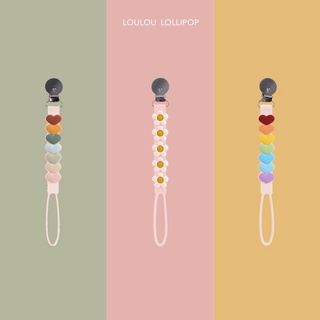 สายกันตก สายคล้องซิลิโคน ใช้ห้อยจุกหลอกน่ารัก, Loulou lollipop