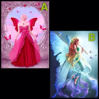 ภาพครอสติสคริสตัลแบบติดเต็มแผ่น รูป Fairy