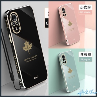 { เชือกเส้นเล็ก } เคส Huawei Nova 9Z Case 9 SE 8 SE 8i 7 SE 5i 3i 5 เคสโทรศัพท์ นิ่ม ชุบไฟฟ้า พื้นผิวหรูหรา + ฟรีสายคล้อง